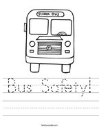 Printables Bus Safety Worksheets school bus worksheet twisty noodle safety handwriting sheet