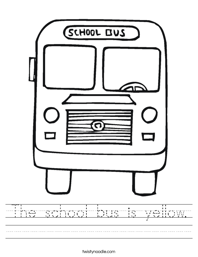 the-school-bus-is-yellow-worksheet-twisty-noodle