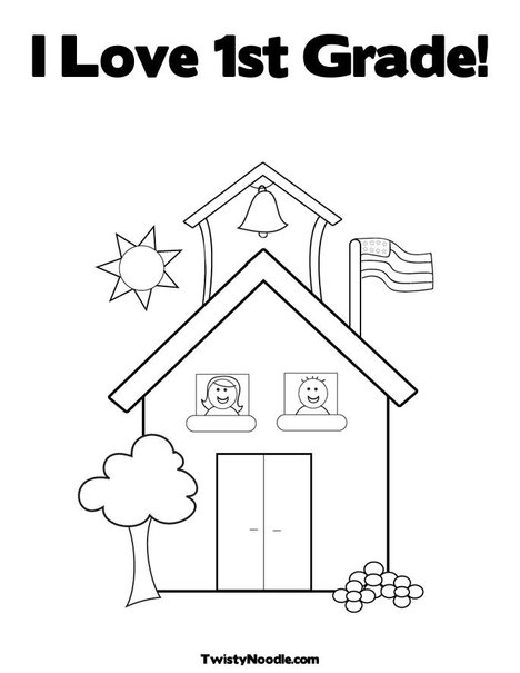 pa 1st grade 1st day coloring pages - photo #2
