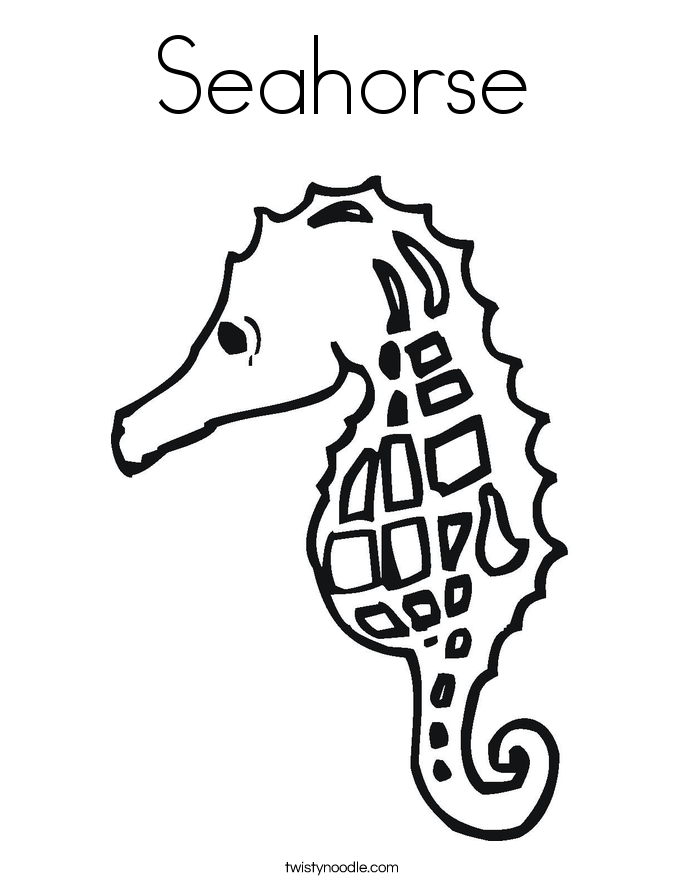 sea horse coloring pages - photo #31