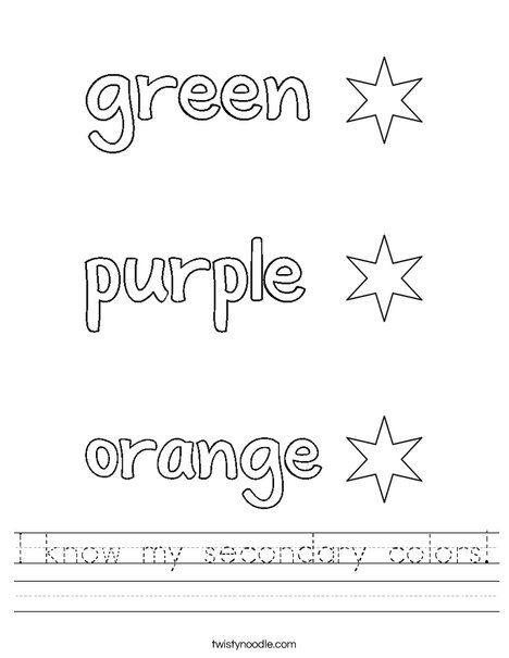 of worksheet kindergarten for art elements Noodle colors  I secondary Worksheet my Twisty know