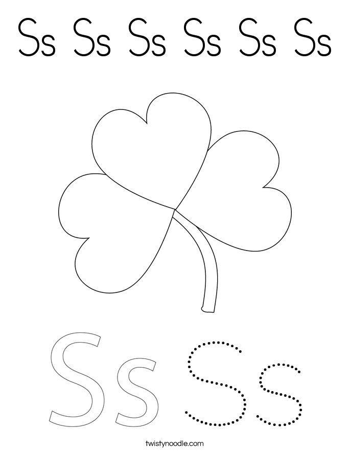 Letter Ss Coloring Page Coloring Pages