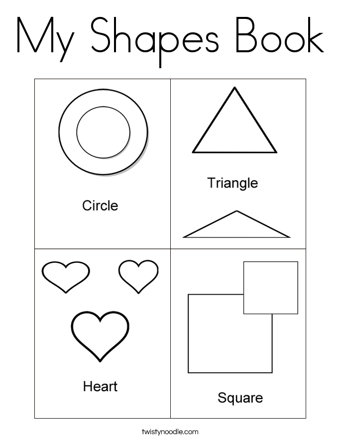 shapes coloring pages printable free - photo #19