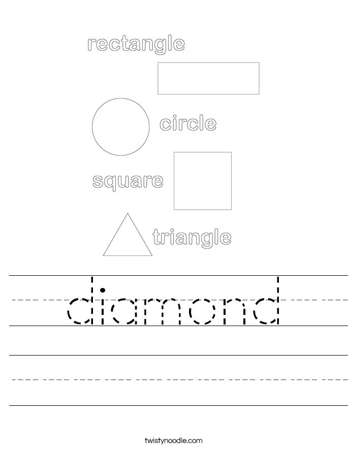 diamond Worksheet - Twisty Noodle