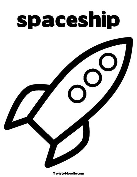 Coloring Pages Spaceship