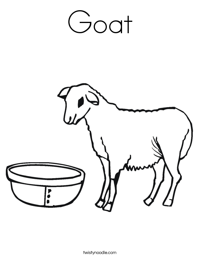 g for goat coloring pages - photo #32