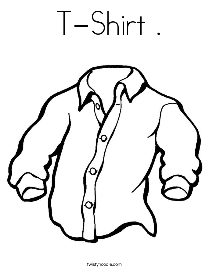 t shirt coloring page