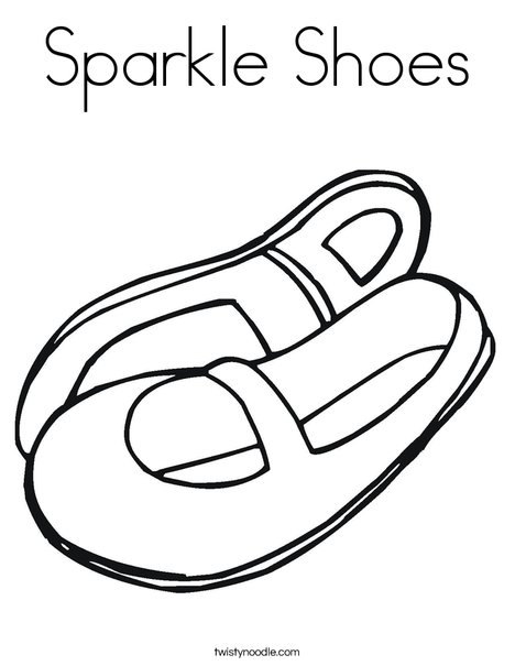 mary jane shoes coloring page