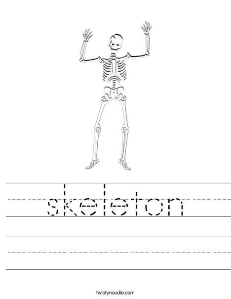 skeleton Worksheet - Twisty Noodle