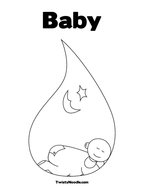 Baby Coloring Page