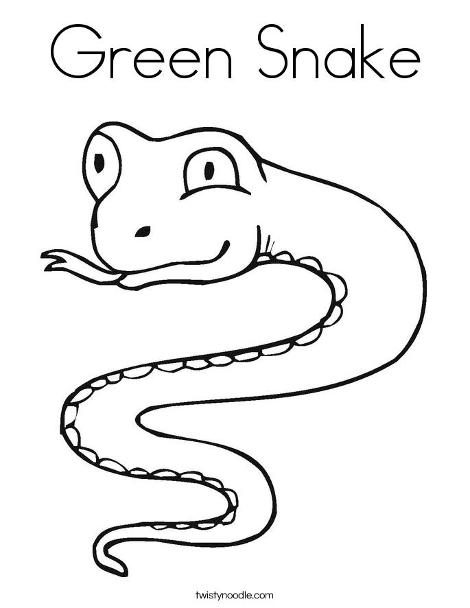 s is for snake coloring pages - photo #8