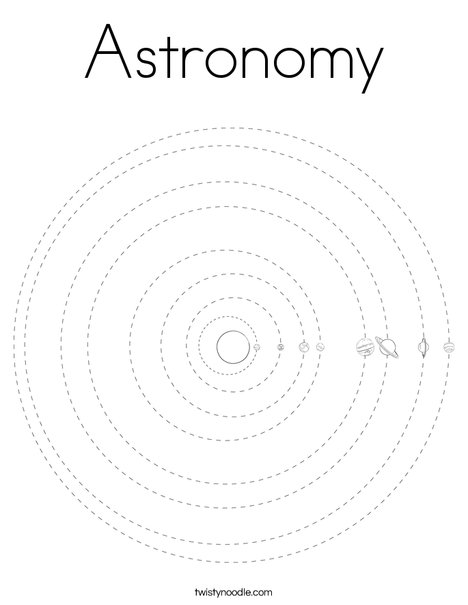 solar system coloring page