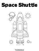 Space Shuttle Coloring Page