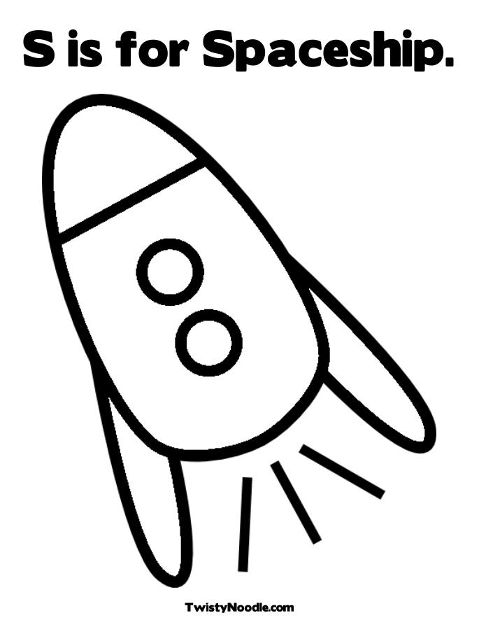 Coloring Pages Spaceship
