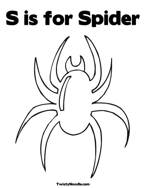 Spider For Coloring