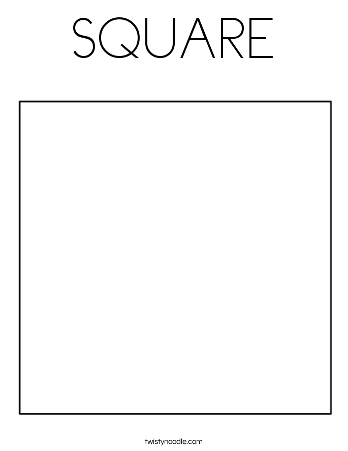 squares and circle s coloring page