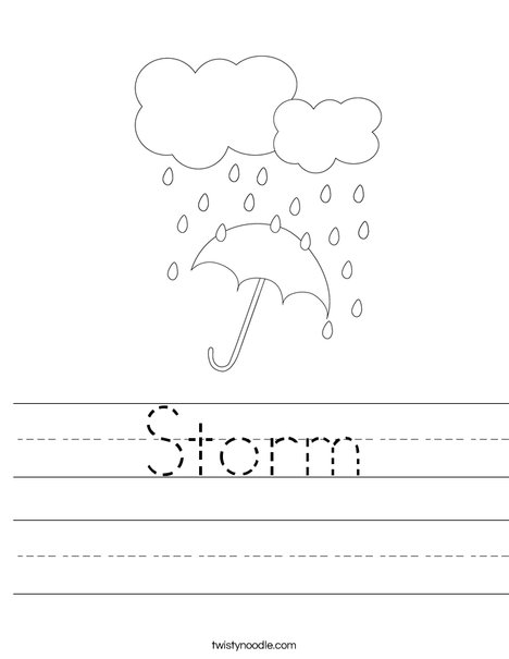 Storm Worksheet - Twisty Noodle