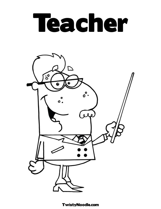 Teacher Color Page