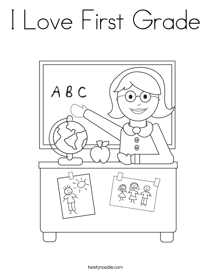 pa 1st grade 1st day coloring pages - photo #3