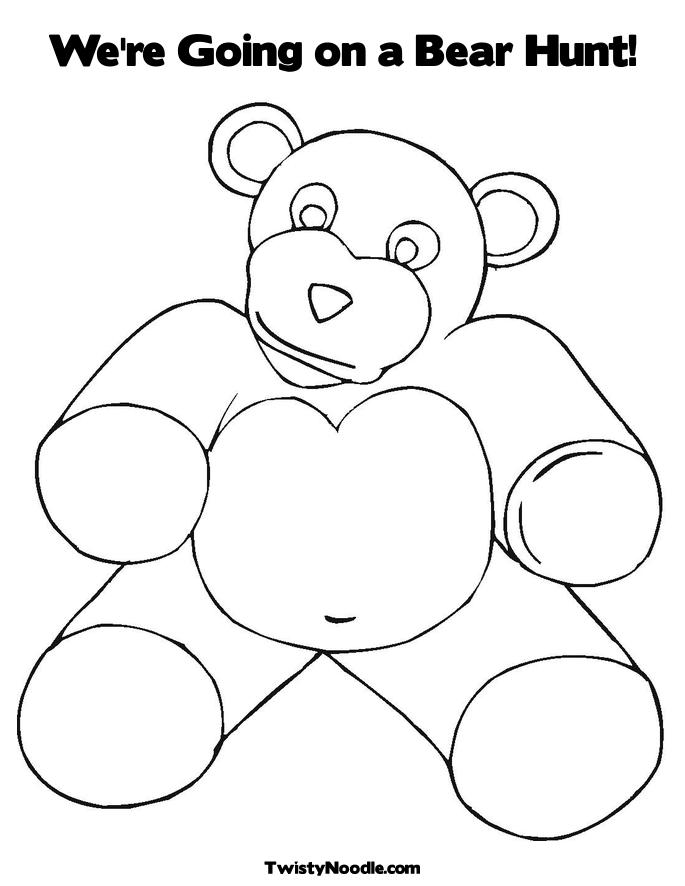 coloring sheet bear