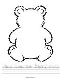 Jesus Loves Me Teddy Bear Coloring Page Jesus Loves Me Teddy Bear Coloring Page