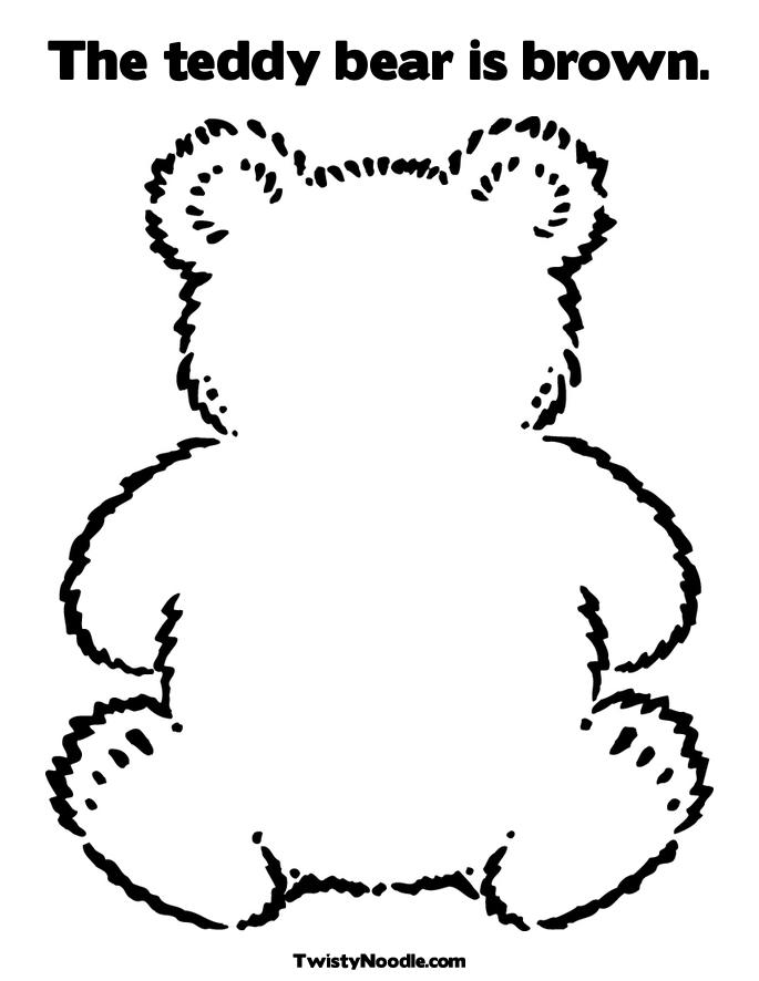 Teddy Coloring Page