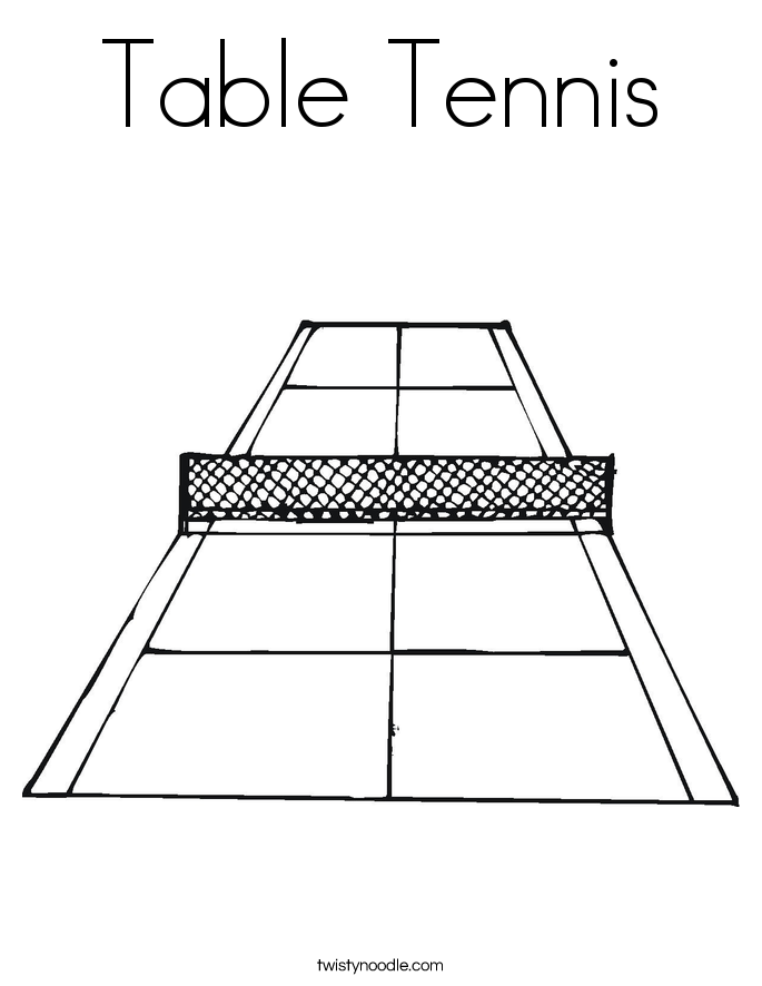 table tennis coloring page
