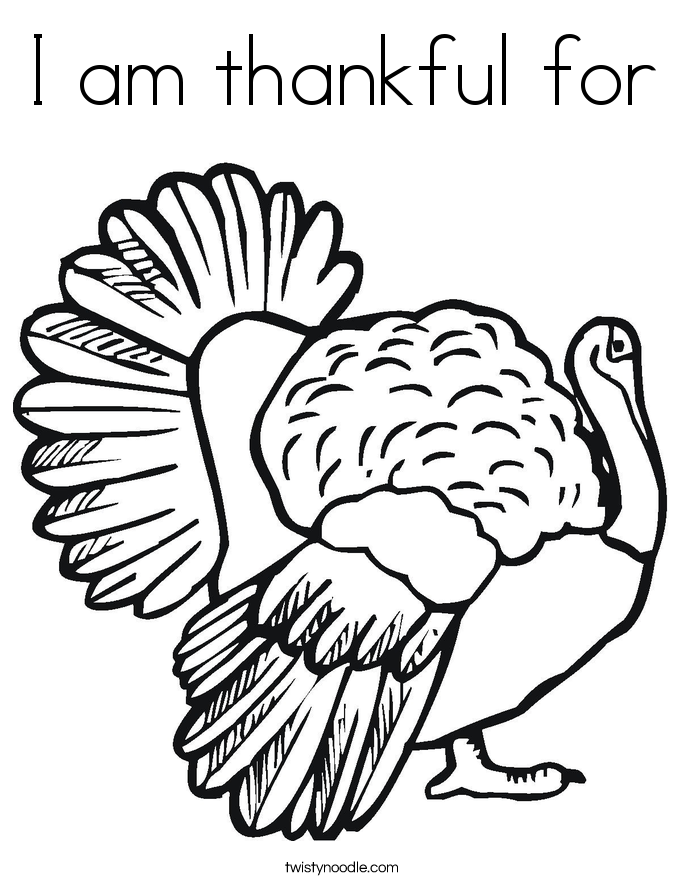 i am thankful coloring pages - photo #48