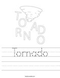 Tornado Worksheet - Twisty Noodle