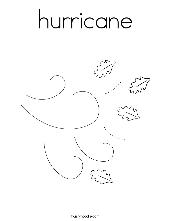 hurricane Coloring Page - Twisty Noodle