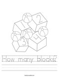 4 Blocks Worksheet - Twisty Noodle
