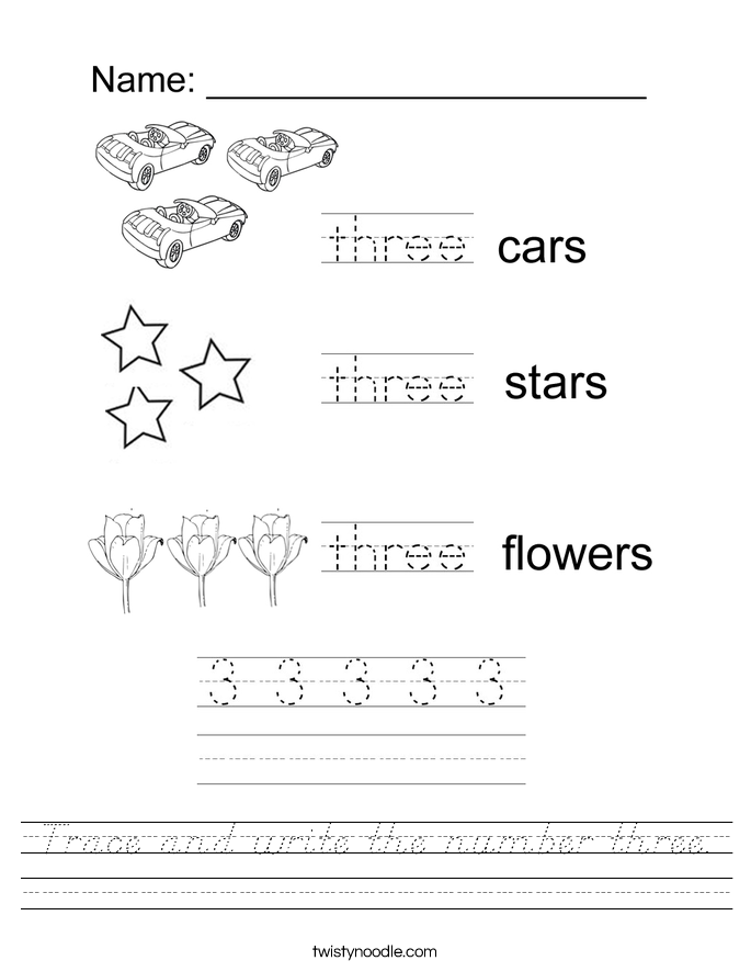 trace-and-write-the-number-three-worksheet-d-nealian-twisty-noodle