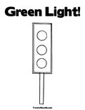 Green Light!Coloring Page