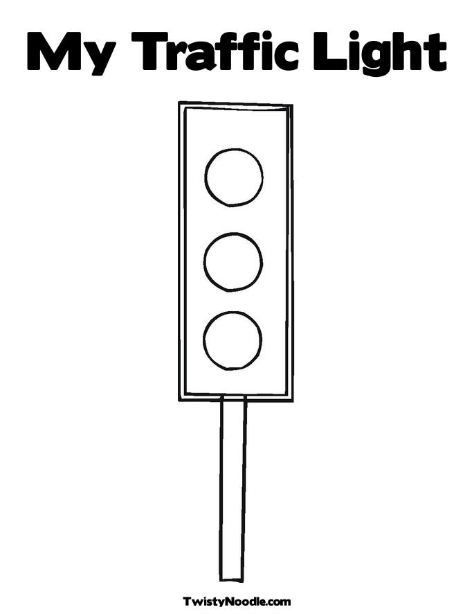 traffic coloring pages
