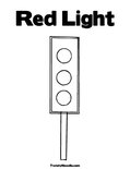 Red LightColoring Page