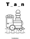 T _ a _ n Coloring Page