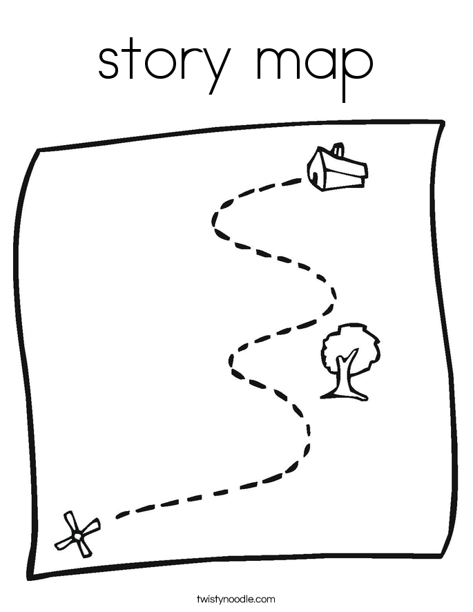story map coloring page