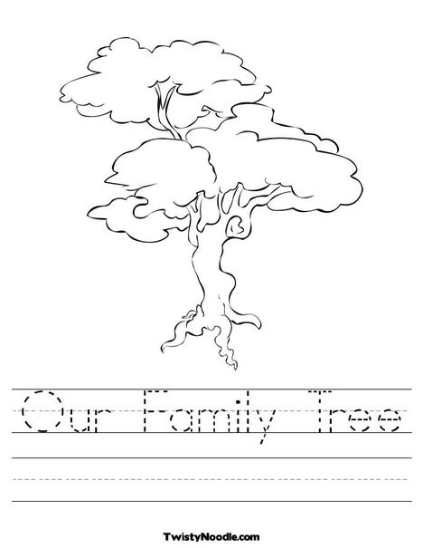 family tree worksheet