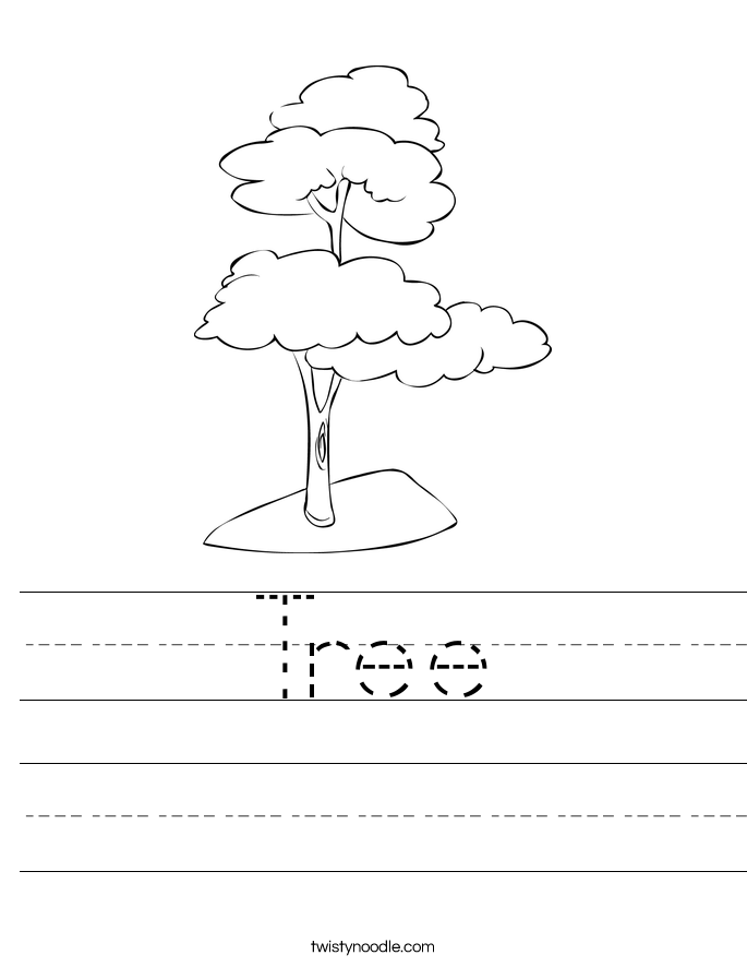 Tree Worksheet - Twisty Noodle