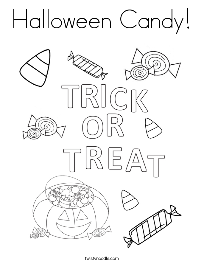 halloween candy coloring pages - photo #36