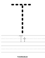 Tt Handwriting Sheet