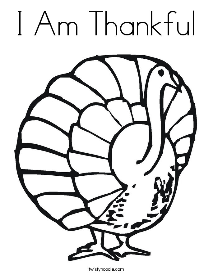 i am thankful coloring pages - photo #43