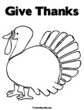 Give ThanksColoring Page