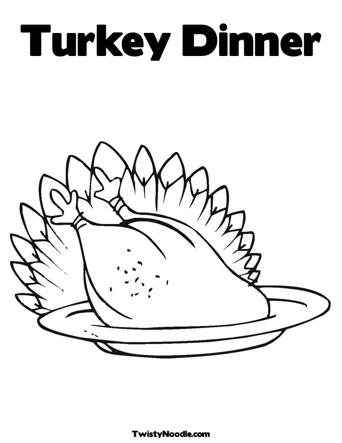 kaboose coloring pages thanksgiving meal - photo #33