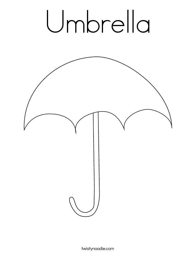 Coloring Pages Umbrella Umbrella Coloring Page.