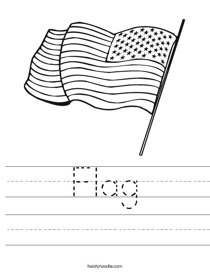 Flag Worksheet - Twisty Noodle