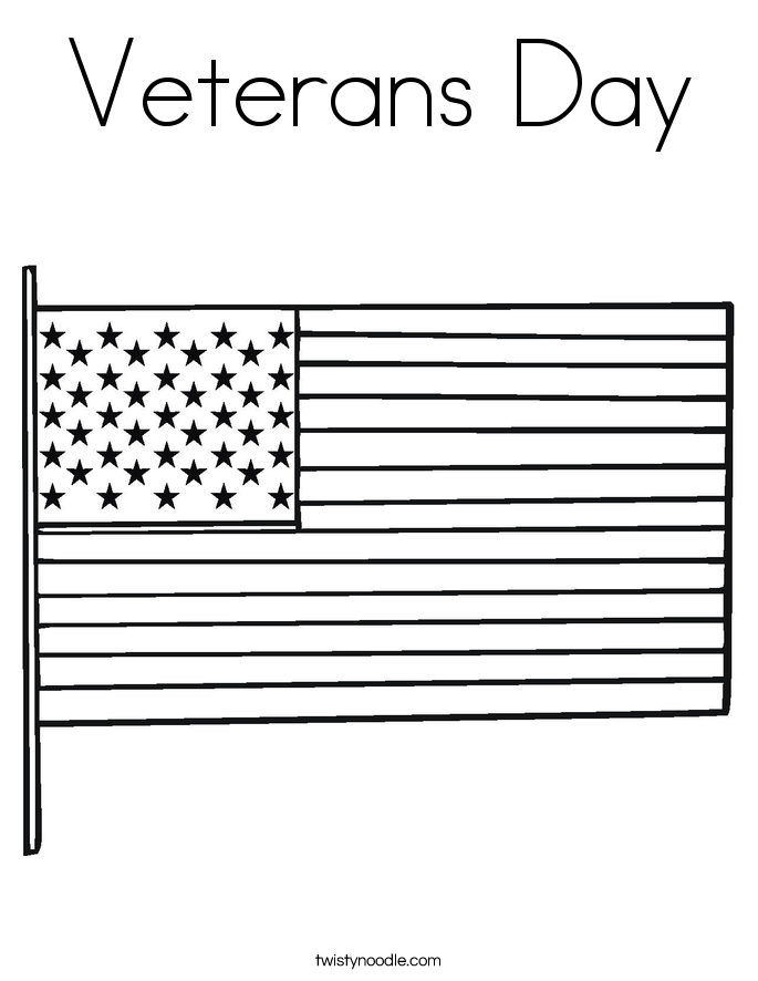 Veterans Day Coloring Page - Twisty Noodle