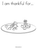 I am thankful for Coloring Page - Twisty Noodle
