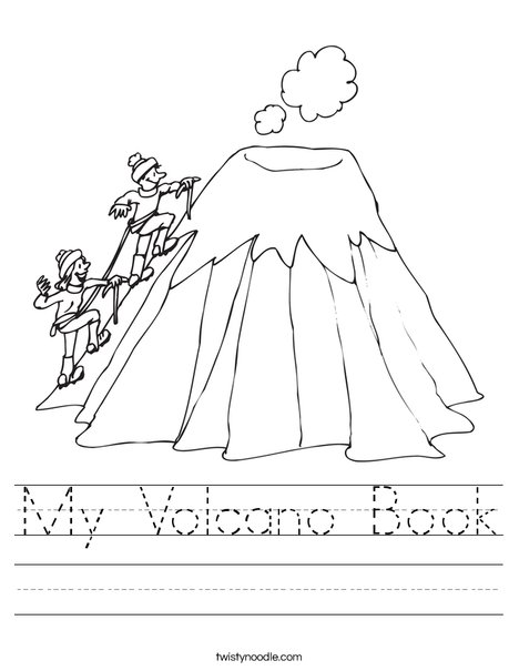 Printables Volcano Worksheets my volcano book worksheet twisty noodle worksheet