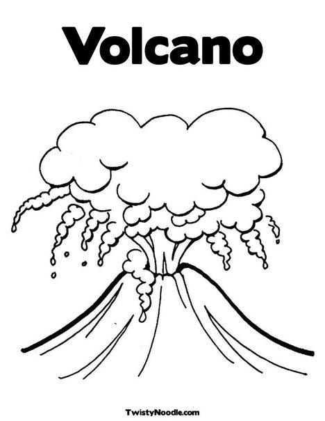 Volcano Coloring